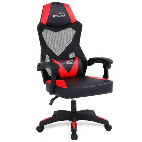 AMS GAMING Silla Gaming 02-Red, Malla Transpirable