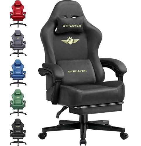 GTPLAYER Silla para Videojuegos, Transpirable, Silla de Oficina ergonómica