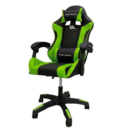 Sillas marca Powergaming modelo Silla Gaming PowerGaming Negro/Verde