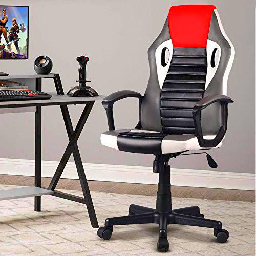 BAKAJI Sillón Presidencial ergonómico para Gaming de Carreras