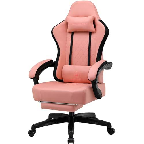 GTPLAYER Silla de Gaming, Silla de Oficina con Cojín con Muelles Ensacados