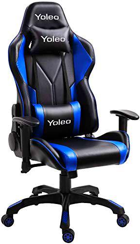 YOLEO Silla Gaming Profesional, Gaming Chair Silla Ajustable Giratoria para Juegos