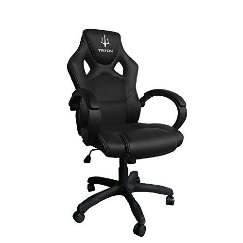 triton P050-A1-BB Gaming Chair-Silla, Imitación a Piel