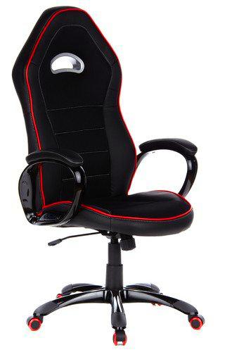 hjh OFFICE - 621720 silla gaming PACE 100 piel sintética negro/rojo