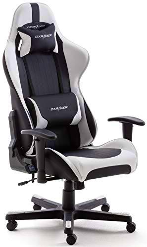 DX Racer 6 62506SW5 - Silla gaming, color negro/blanco