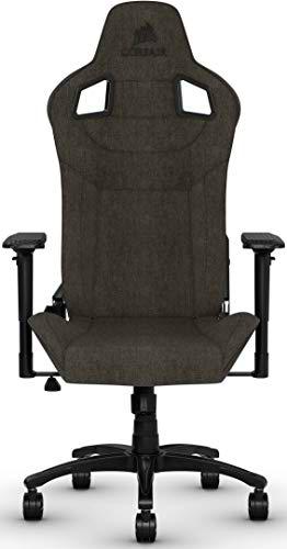 Corsair T3 Rush Silla de Videojuegos Oficina (Exterior de Tela Suave Transpirable