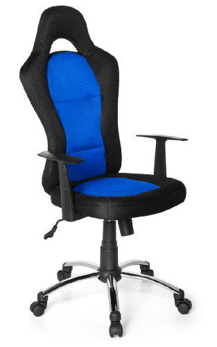 hjh OFFICE 634620 silla Gaming RACER 500 tejido negro / azul